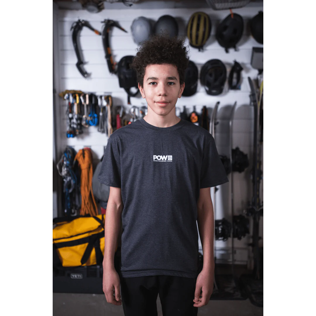 POW Canada Logo T-Shirt Charcoal - Image 2