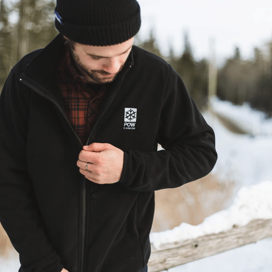 POW Canada Snowflake Fleece Black - Image 5