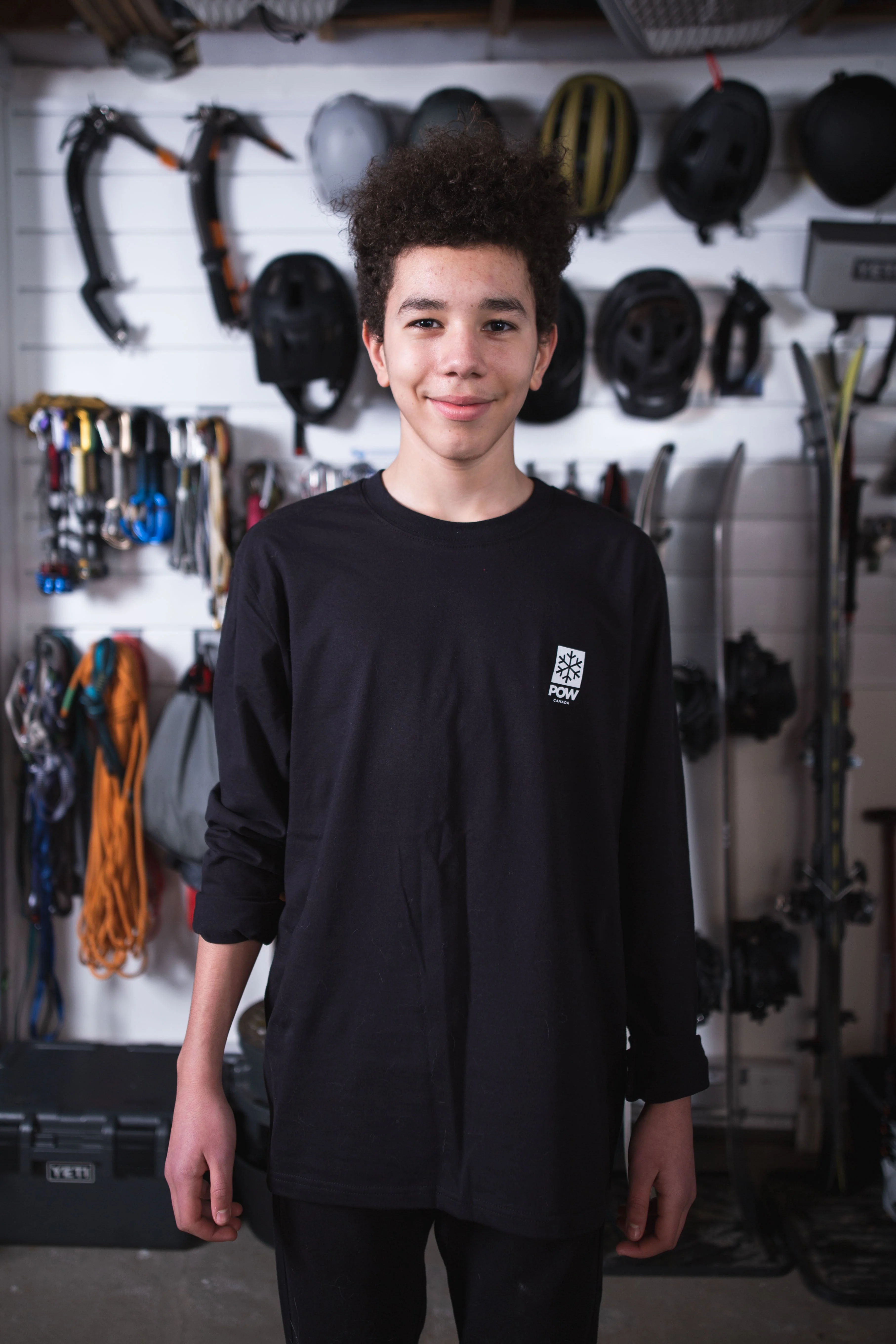 POW Canada Snowflake Long Sleeve Black - Image 5