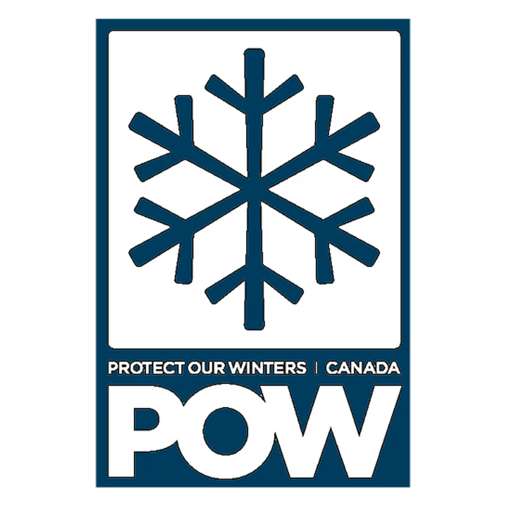 POW Stacked Logo Sticker 3.5" - White