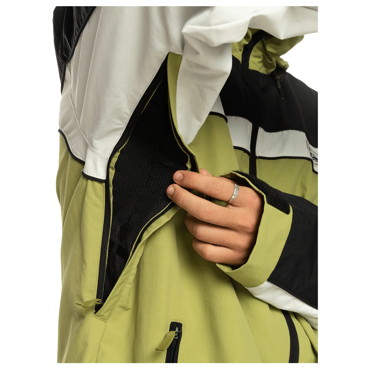 Quiksilver Men's Live Wire Jacket 2024 Green Olive - Image 3