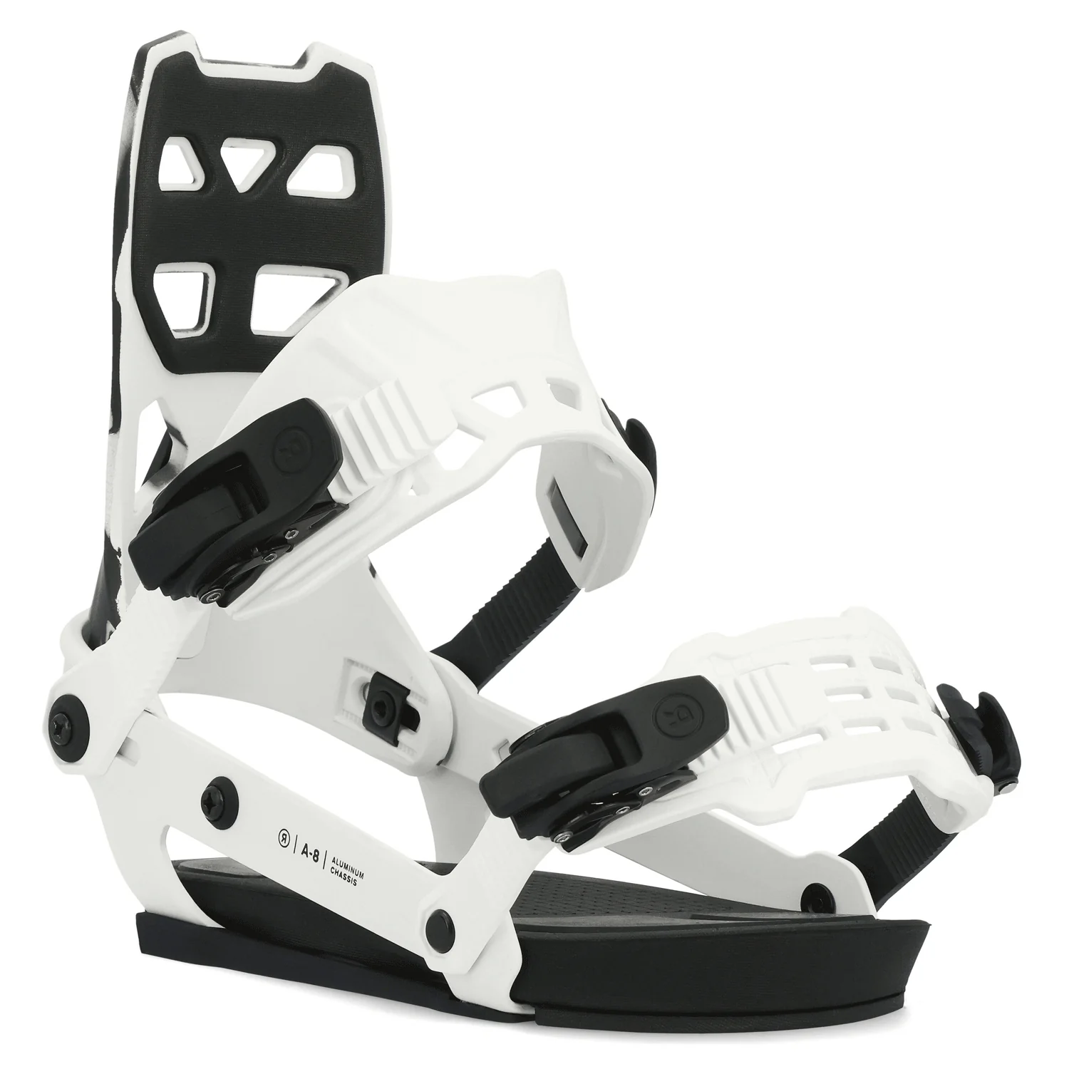 Ride Men's A-8 Snowboard Bindings 2024 White - Image 2
