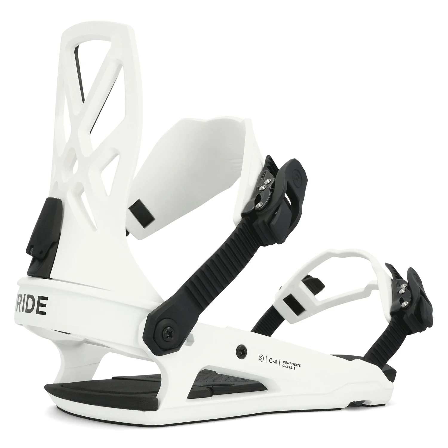 Ride Men's C-4 Snowboard Bindings 2024 White