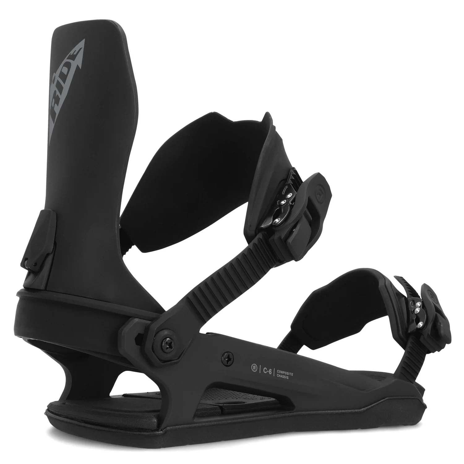 Ride Men's C-6 Snowboard Bindings 2024 Black