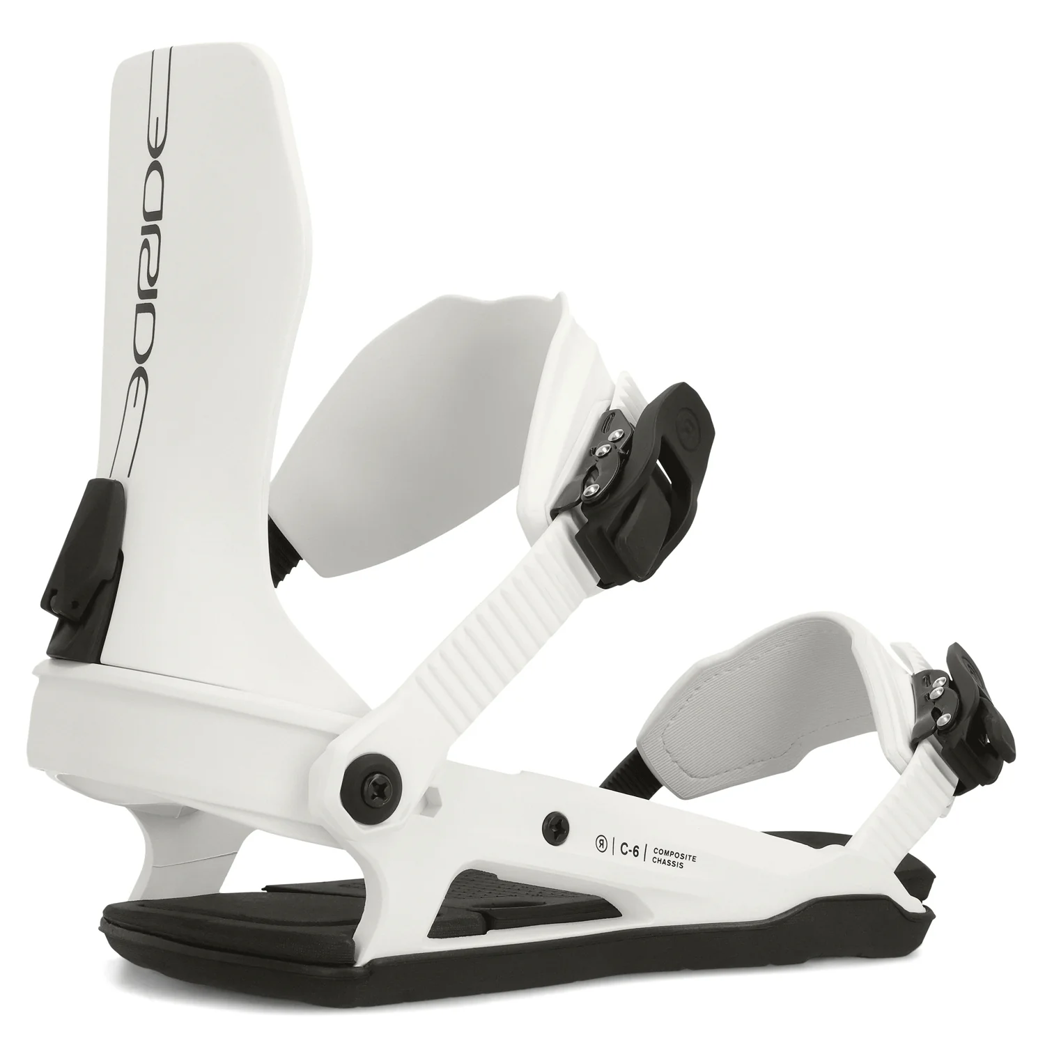 Ride Men's C-6 Snowboard Bindings 2024 White