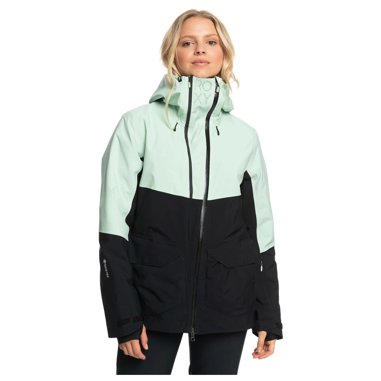 Roxy Women's Purelines Stretch Gore-tex Jacket 2024 Cameo Green