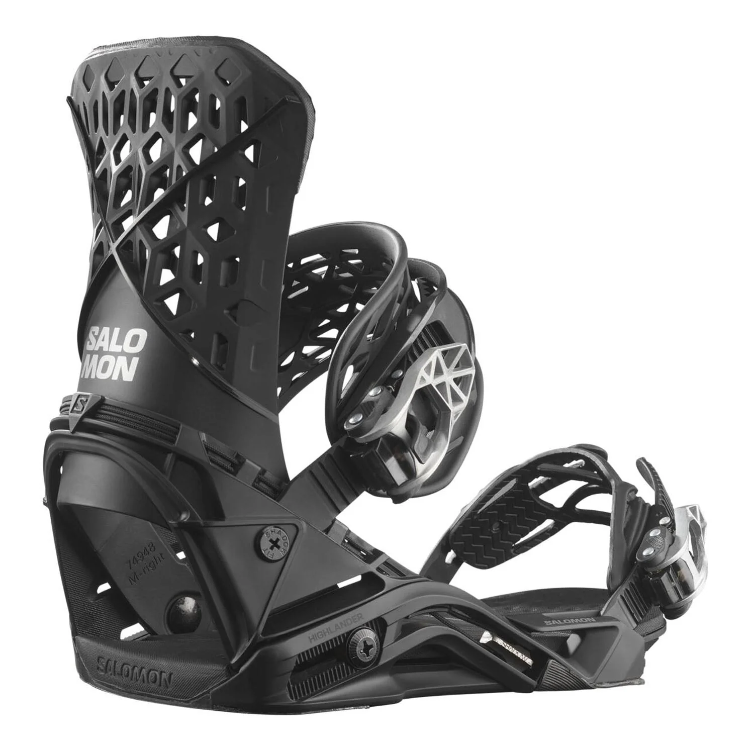 Salomon Highlander Snowboard Bindings 2025 Black