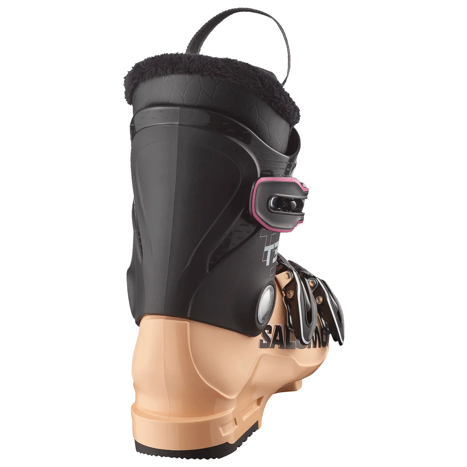 Salomon Kids T3 RT Ski Boot 2027 Black/Beach Sand/White - Image 2