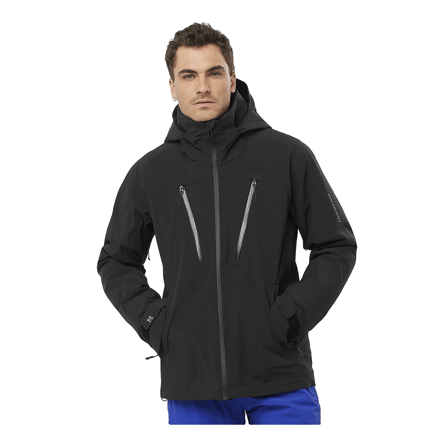 Salomon Men's Brilliant Jacket 2025 Deep Black/North Atlantic