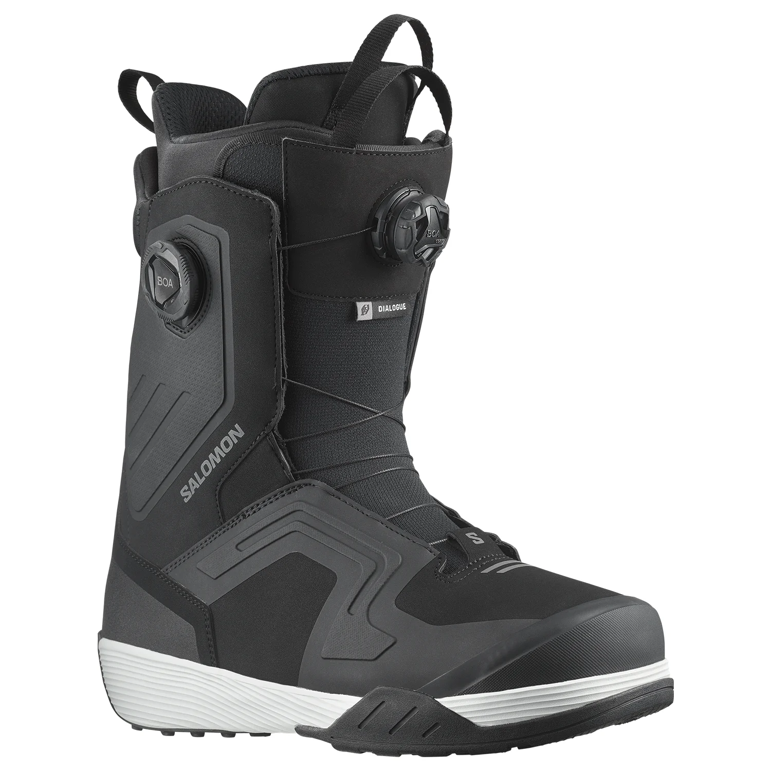 Salomon Men's Dialogue Dual Boa Snowboard Boots 2025 Black