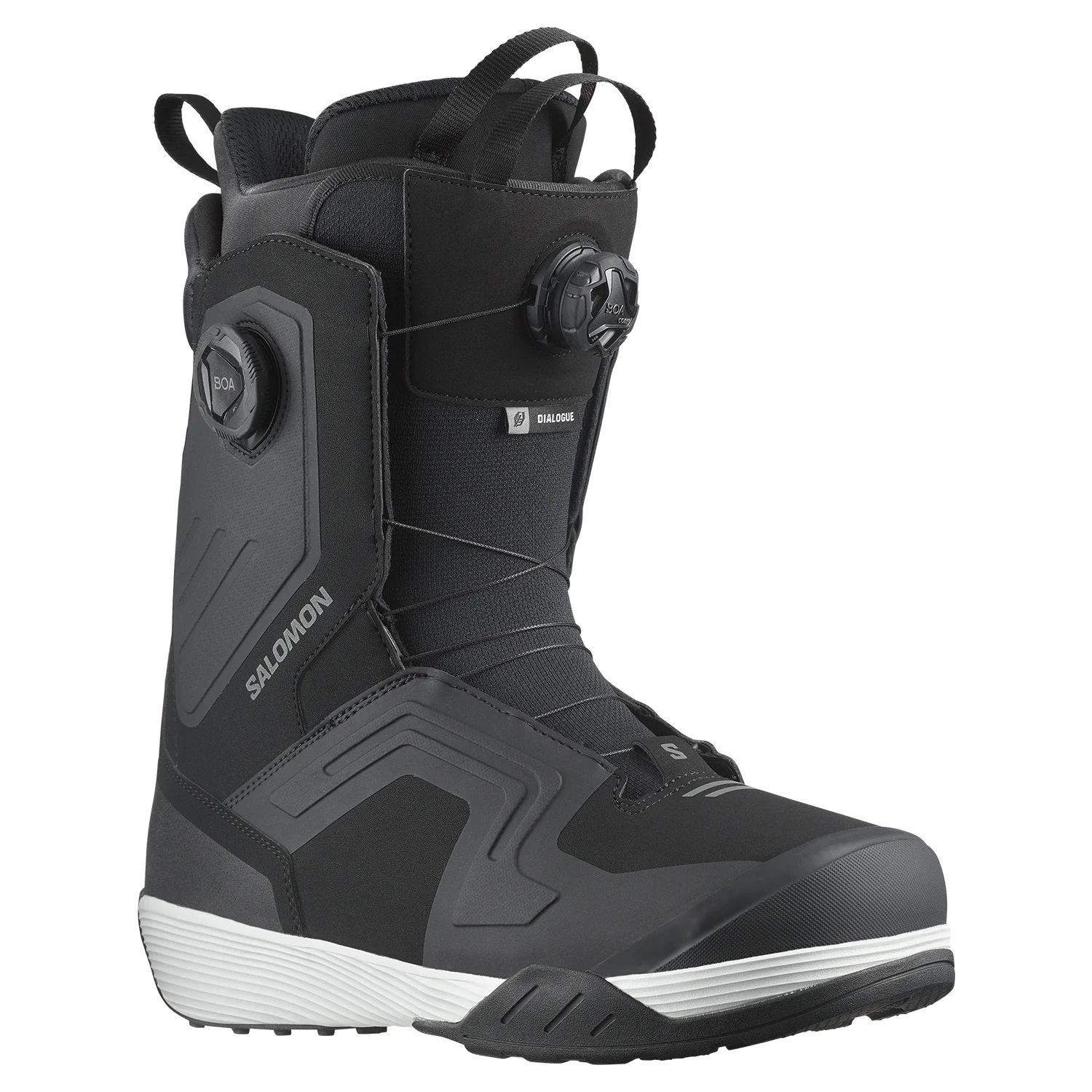 Salomon Men's Dialogue Dual Boa Wide Snowboard Boots 2025 Black