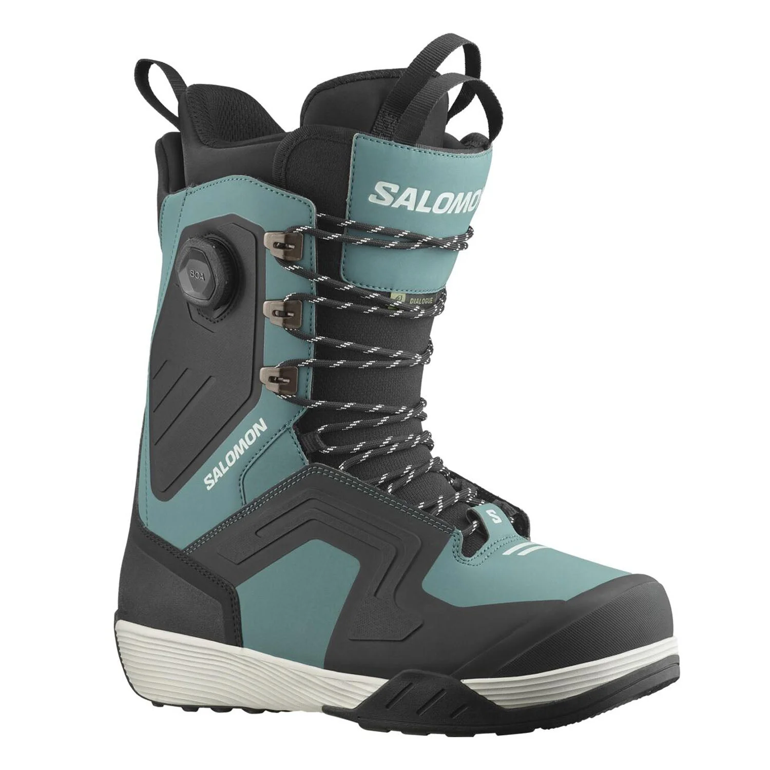 Salomon Men's Dialogue Lace SJ BOA Snowboard Boots 2025 Mallard Green/Black/Sea Foam