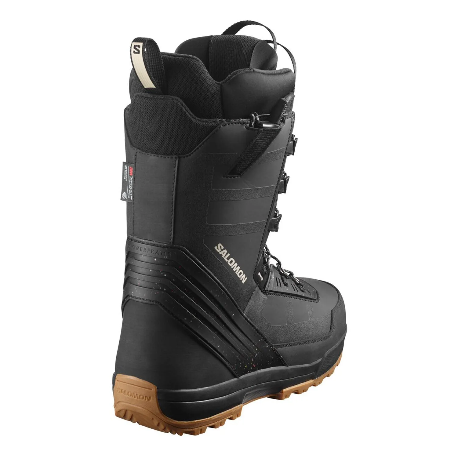 Salomon Men's Malamute Snowboard Boots 2025 Black - Image 3