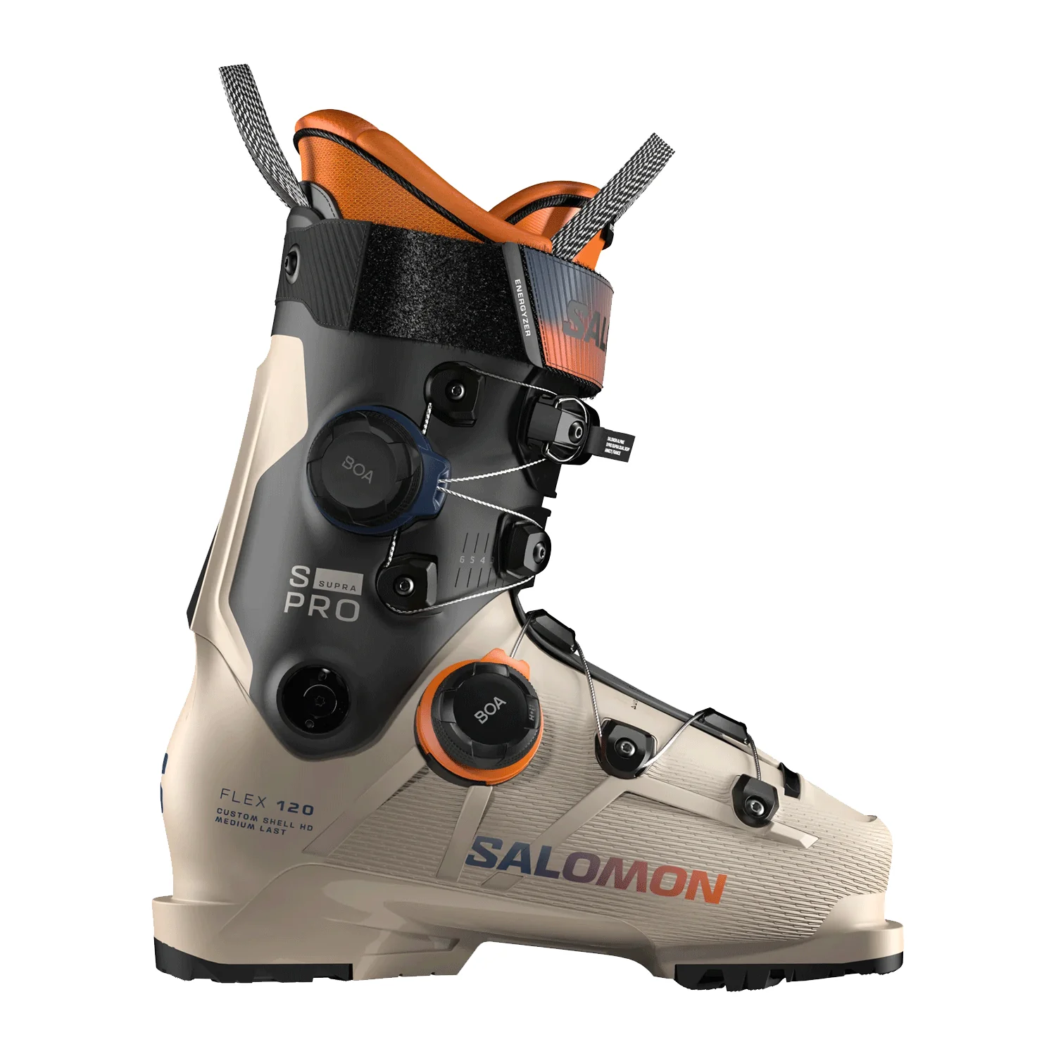 Salomon Men's S/Pro Supra Dual BOA 120 Ski Boot 2026 Humus/Black/Orange Tiger