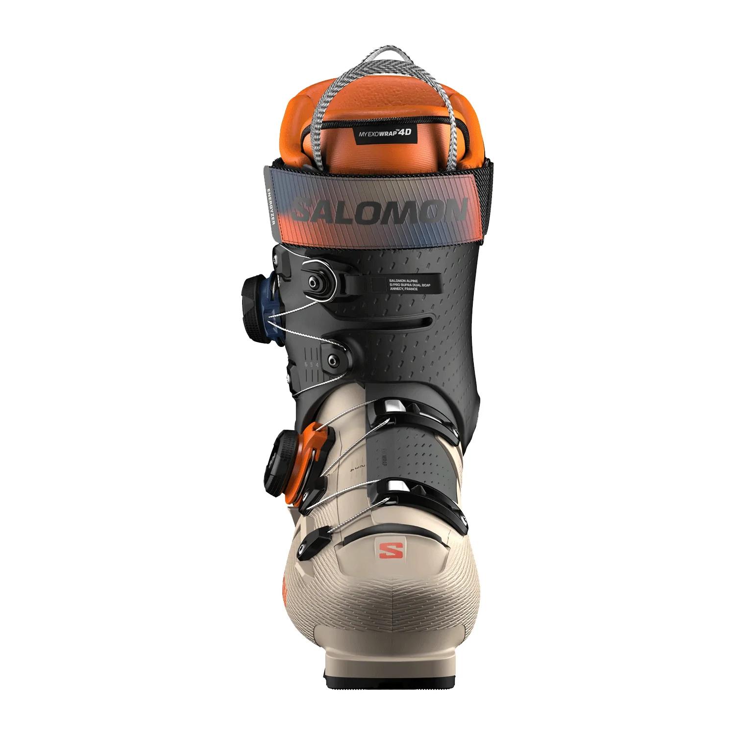 Salomon Men's S/Pro Supra Dual BOA 120 Ski Boot 2026 Humus/Black/Orange Tiger - Image 3