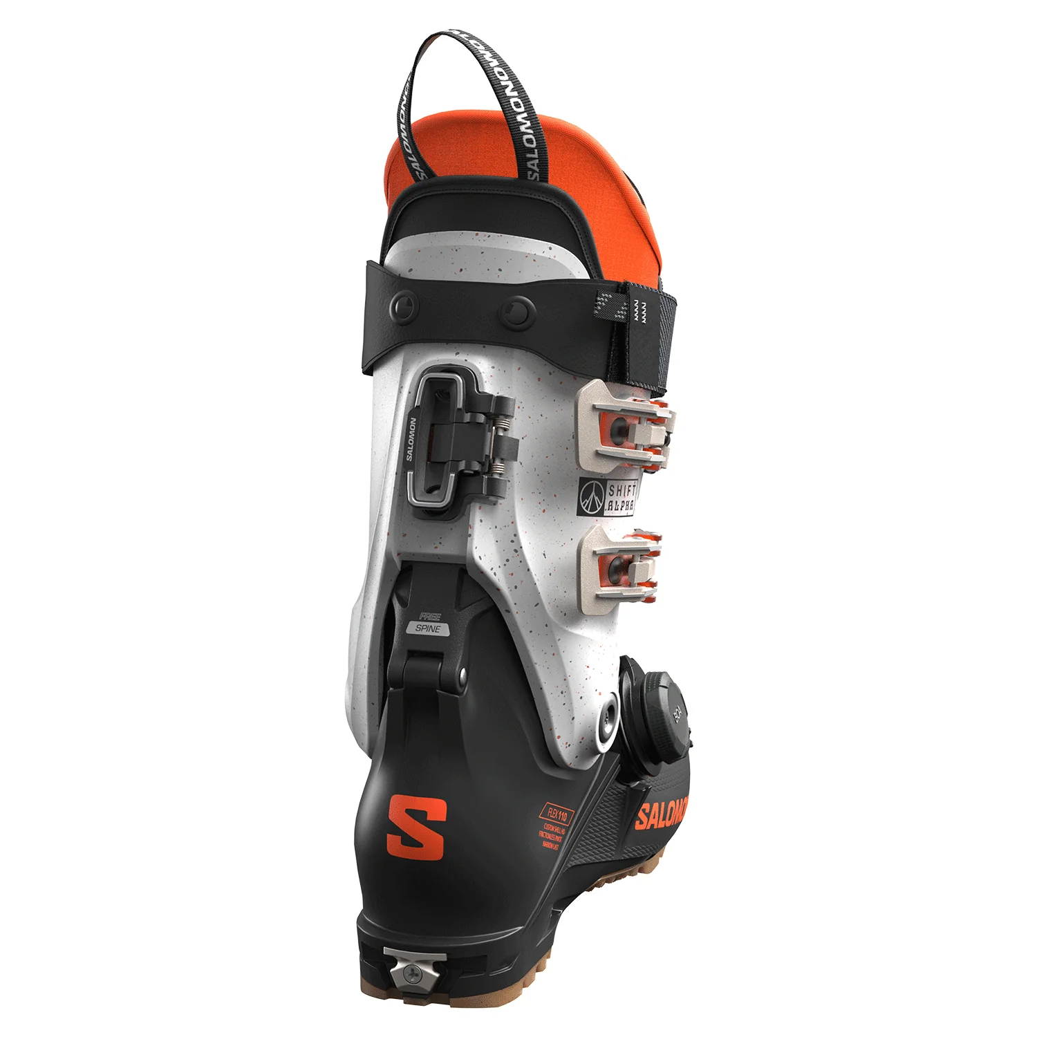 Salomon Men's Shift Alpha Boa 110 Ski Boot 2026 Black/Orange Tiger - Image 2