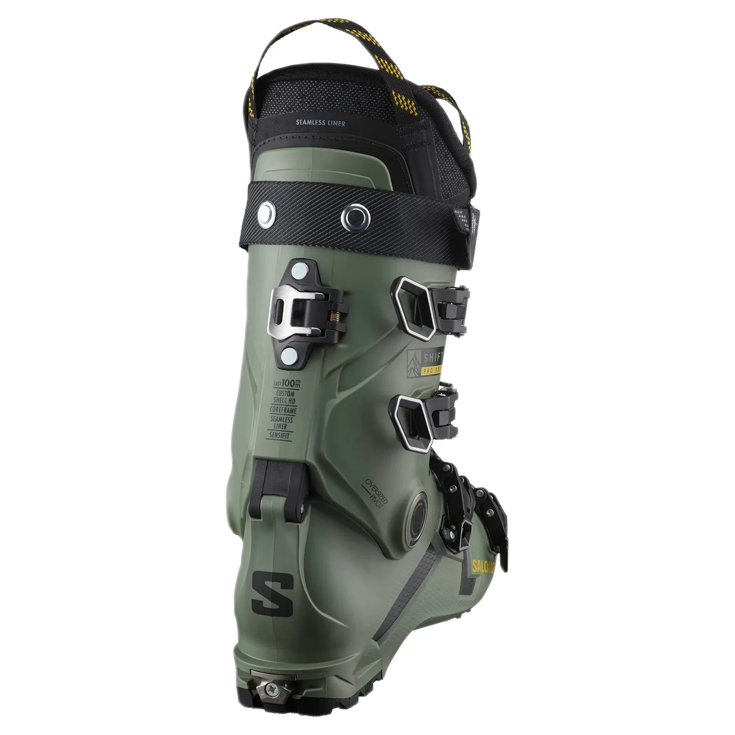 Salomon Men's Shift Pro 100 AT Ski Boot 2024 Oil Green/Black - Image 2