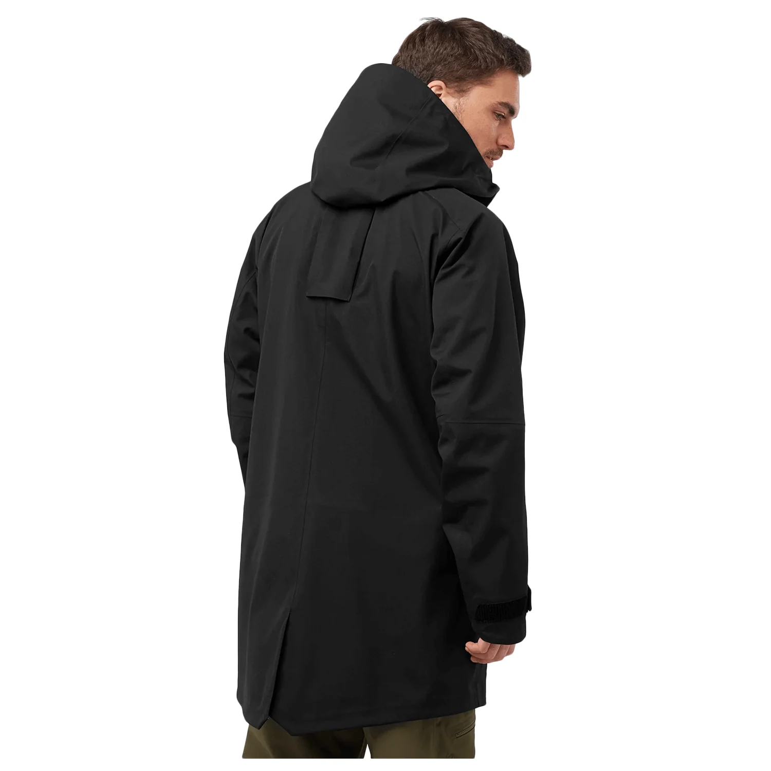 Salomon Men's Stance 3L Long Jacket 2024 Deep Black/Periscope - Image 2