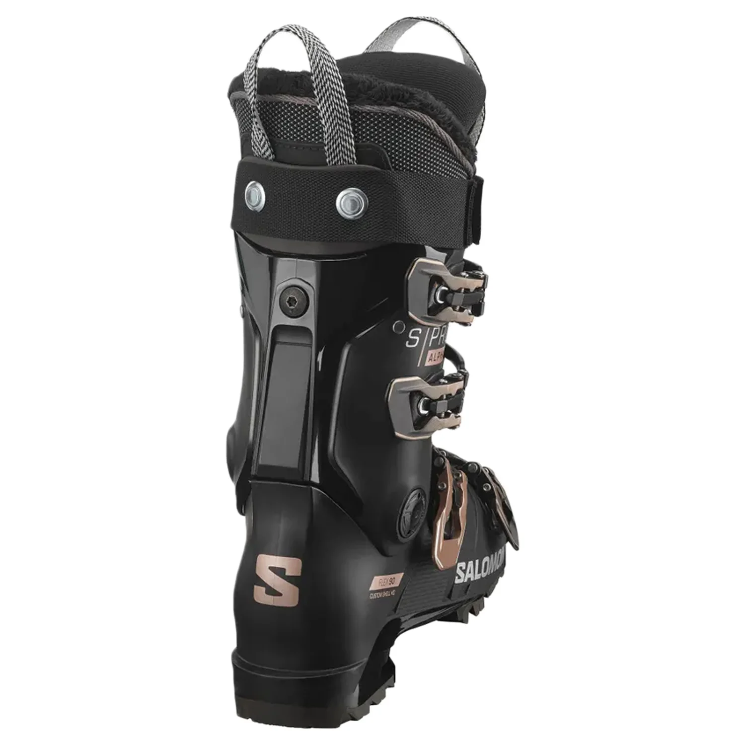 Salomon Women's S/Pro Alpha 90 W Ski Boot 2024 Black/Pink Gold Metallic - Image 2