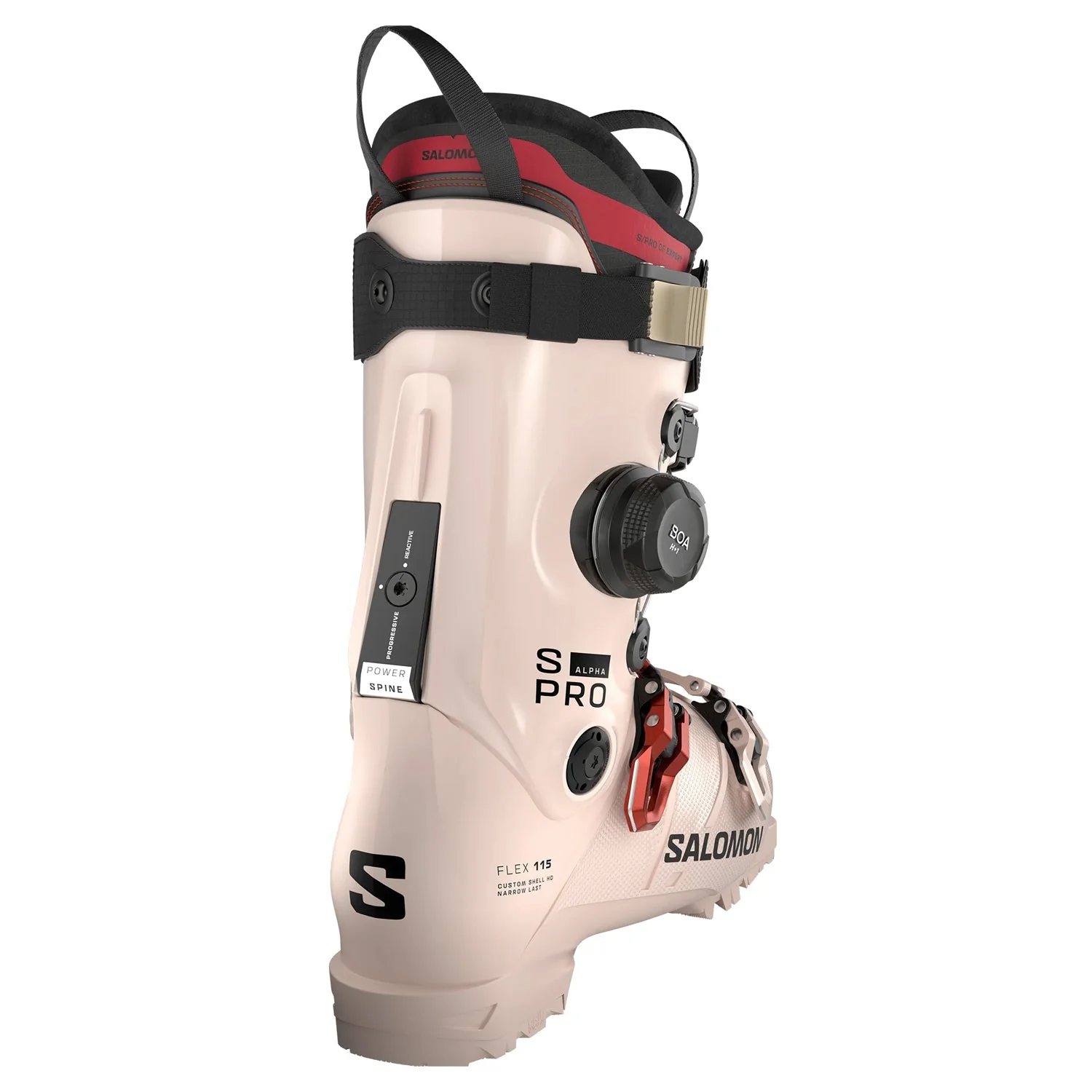 Salomon S/Pro Alpha C BOA 115W Ski Boot 2027 Lilac Ash/Black/Samba Metallic - Image 2