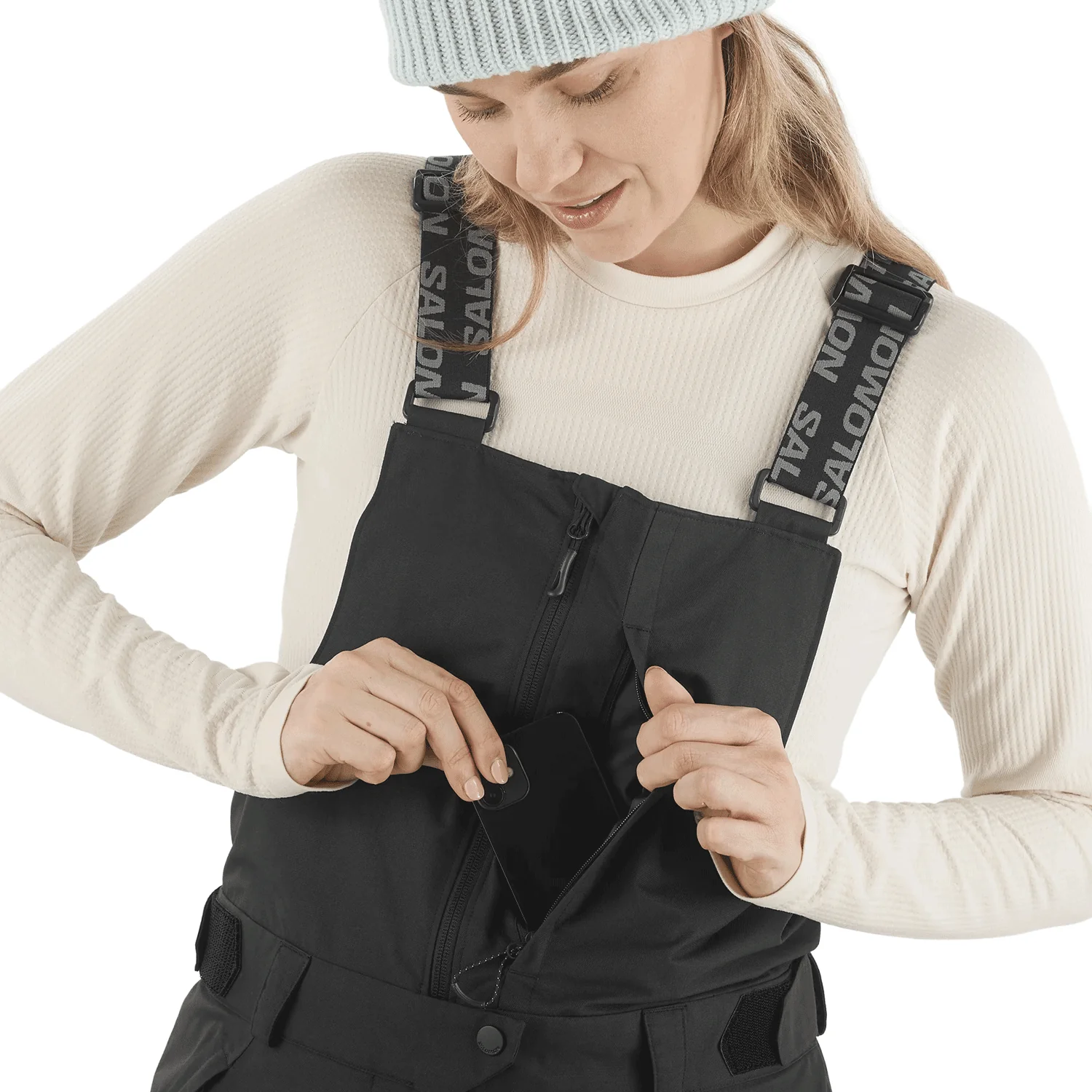 Salomon Women's Bashley Bib Pant 2026 Deep Black - Image 6
