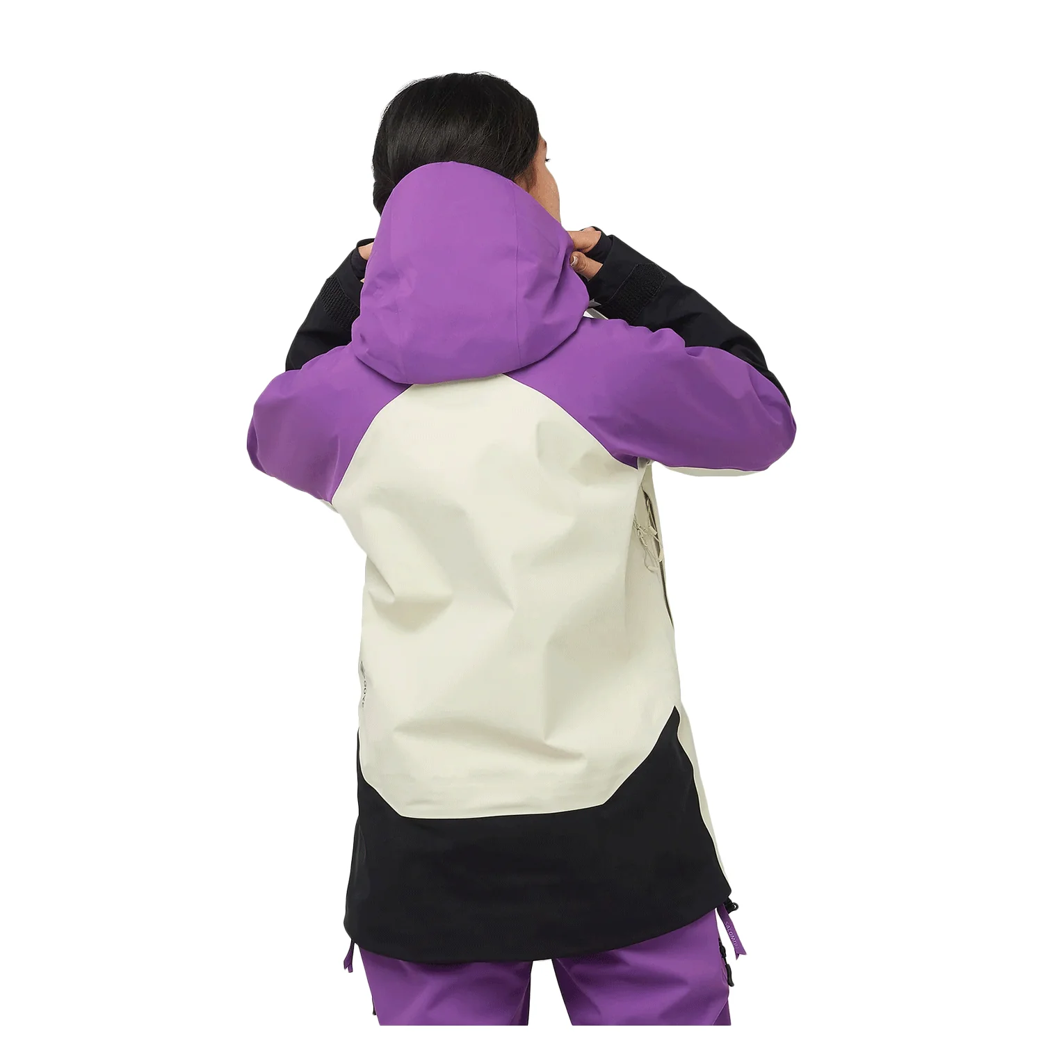Salomon Women's Moon Patrol Gore-Tex Jacket 2024 Royal Purple/Almond Milk - Image 2