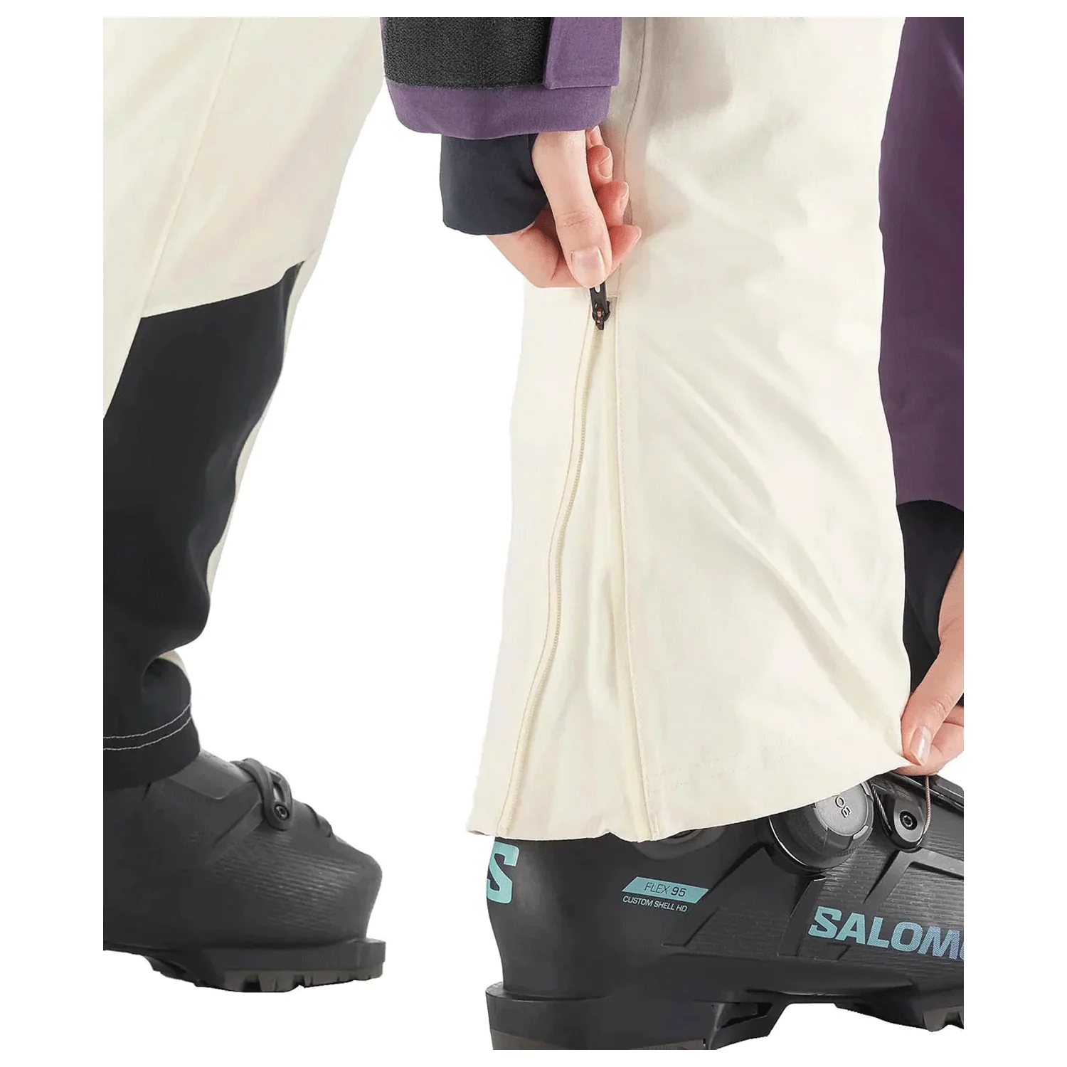 Salomon Women's S/Max Warm Pants 2024 Vanilla Ice - Image 4