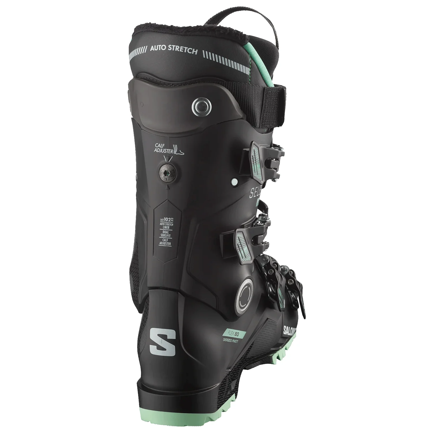 Salomon Women's Select HV 80 GW Ski Boot 2025 Black/Spearmint/Beluga - Image 2