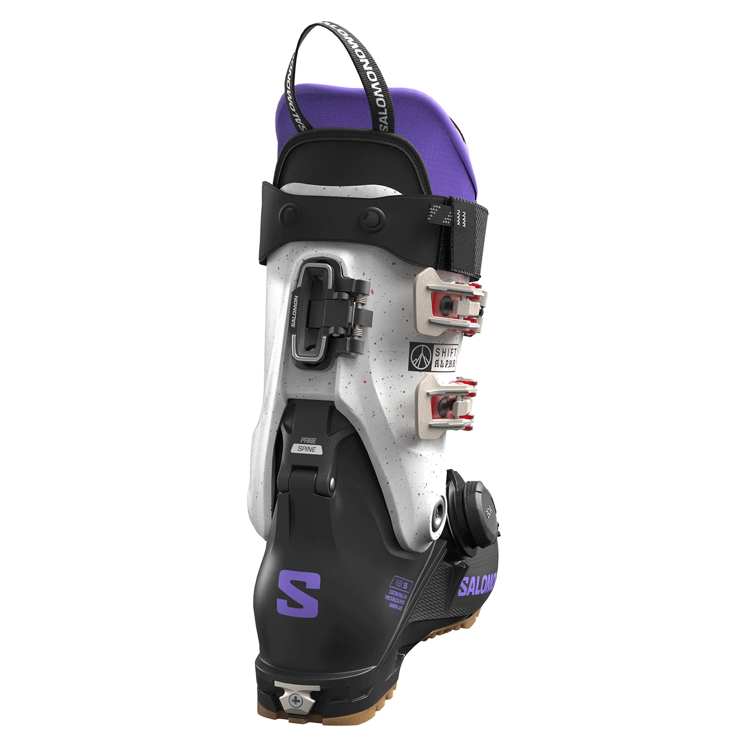 Salomon Women's Shift Alpha Boa 95 Ski Boot 2026 Black/Ultra Violet - Image 2