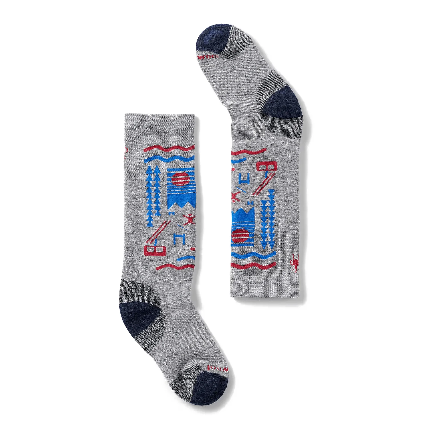 Smartwool Kids Wintersport Full Cushion Ski Day Sock Light Grey