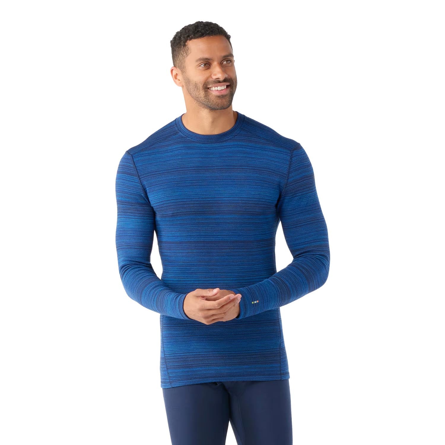 Smartwool Men's Classic Thermal Merino Base Layer Crew Boxed Deep Navy Colour Shift