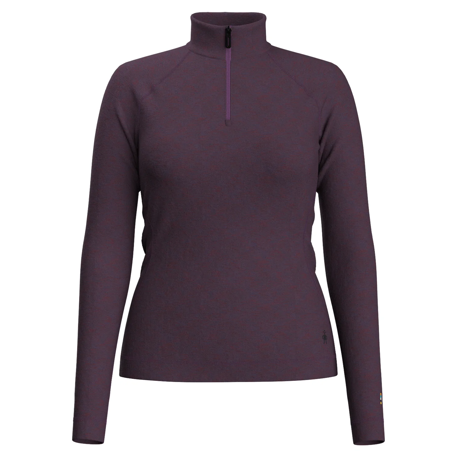 Smartwool Women's Classic Thermal Merino 1/4 Zip Base Layer Purple Iris Heather