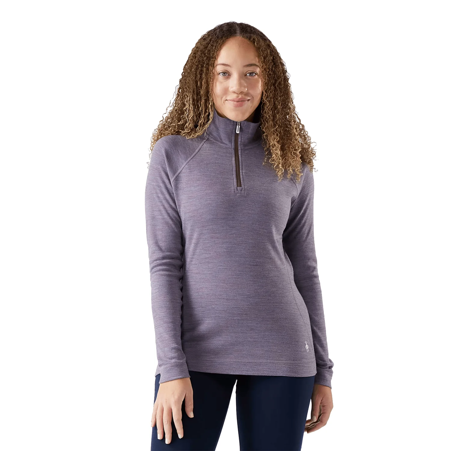 Smartwool Women's Classic Thermal Merino Base Layer 1/4 Zip 2026 Chalk Violet Heather