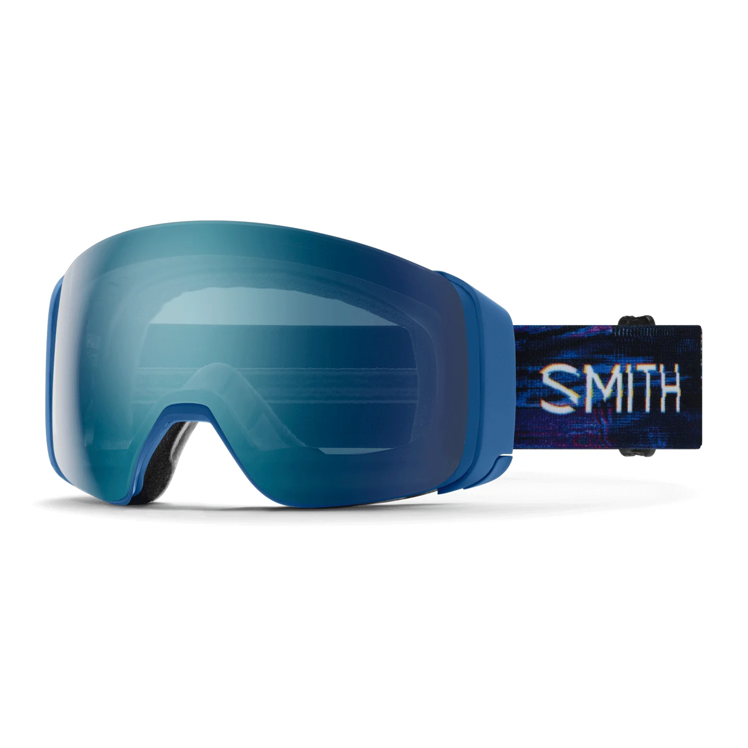Smith 4D Mag Goggles True Blue Glitch/ChromaPop Everyday Blue Mirror + Chromapop Storm Blue Sensor Mirror