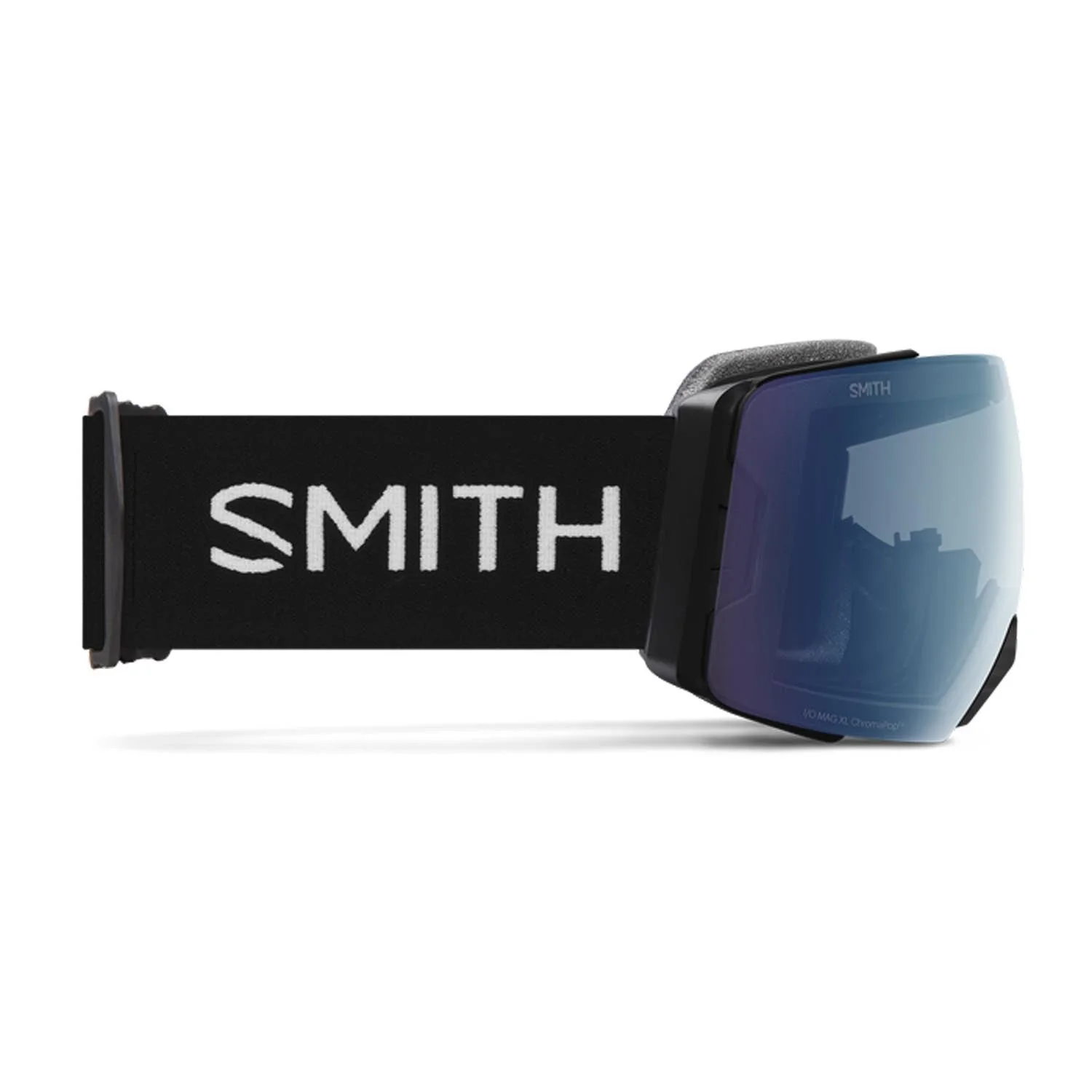 Smith I/O Mag XL Low Bridge Fit Goggles Black/ChromaPop Everyday Blue Mirror + Chromapop Storm Blue Sensor Mirror - Image 4
