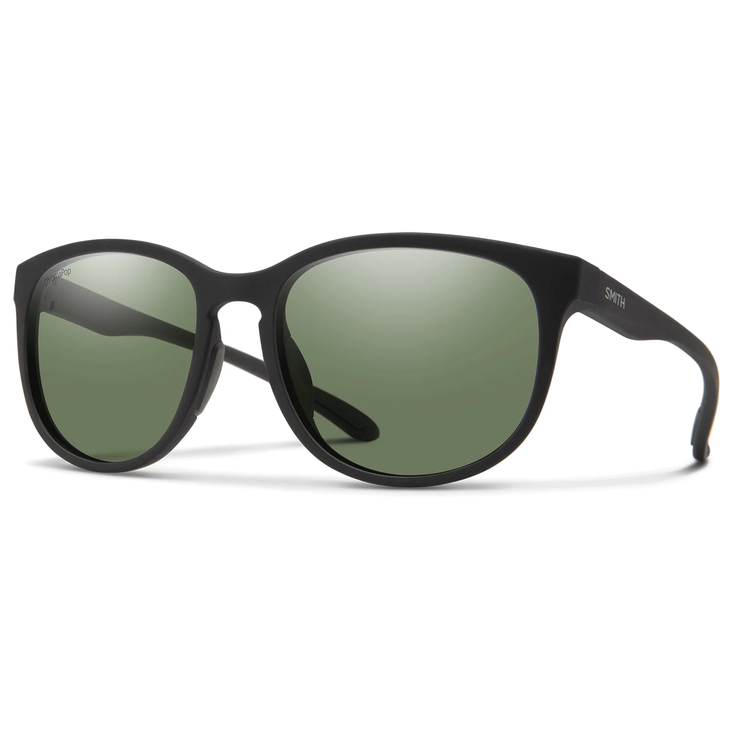 Smith Lake Shasta Sunglasses Matte Black/ChromaPop Polarized Grey Green