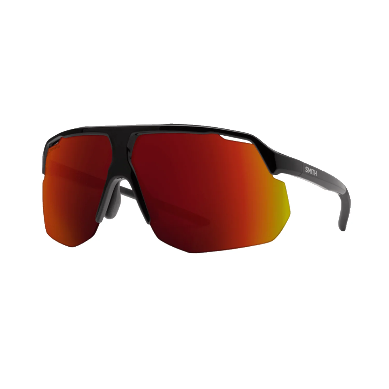 Smith Motive Sunglasses Black/ChromaPop Red Mirror + Clear
