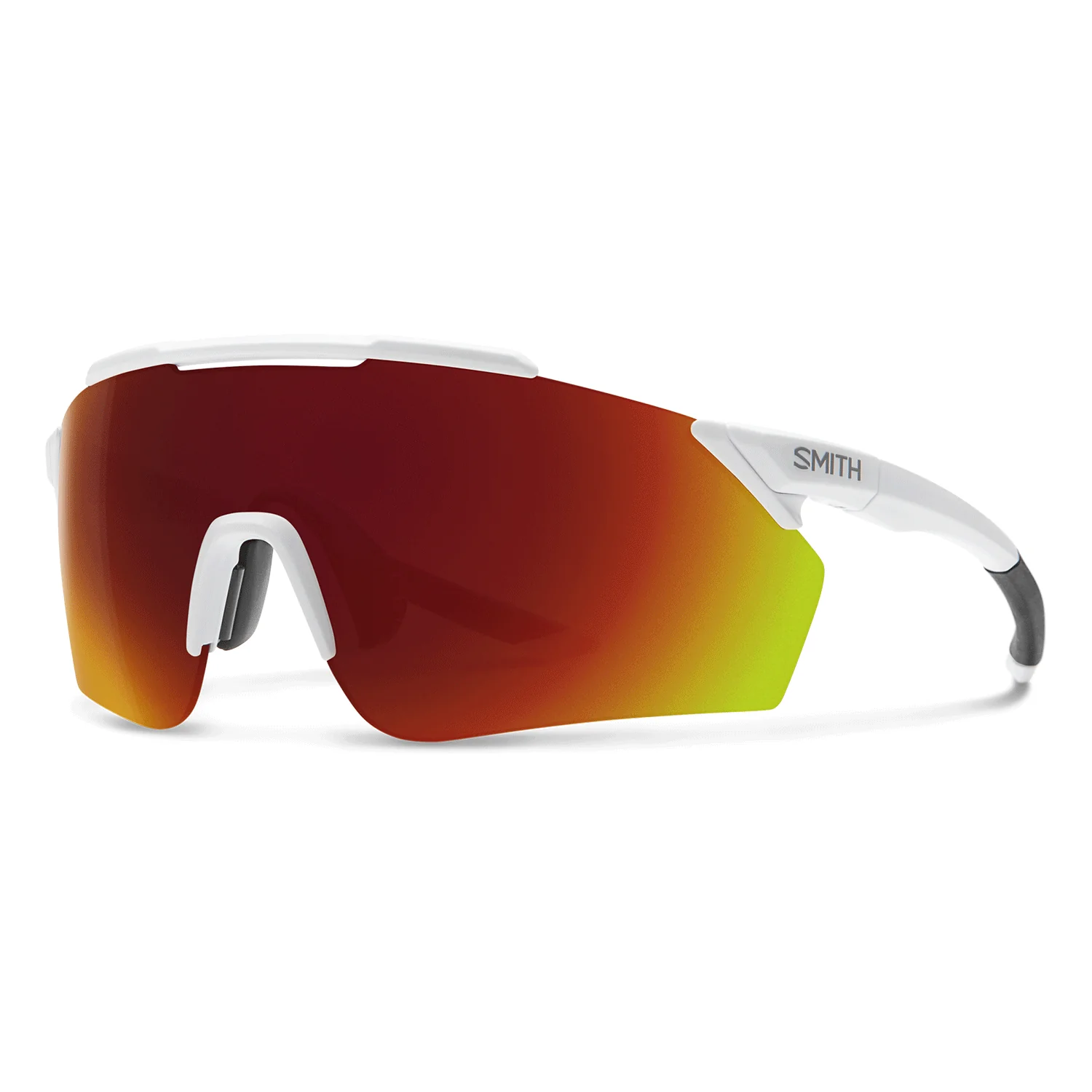 Smith Ruckus Sunglasses Matte White/ChromaPop Red Mirror