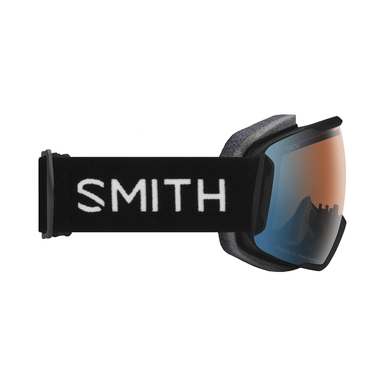 Smith Sequence OTG Low Bridge Fit Goggles Black/ChromaPop Pro Photochromic Blue Mirror - Image 3