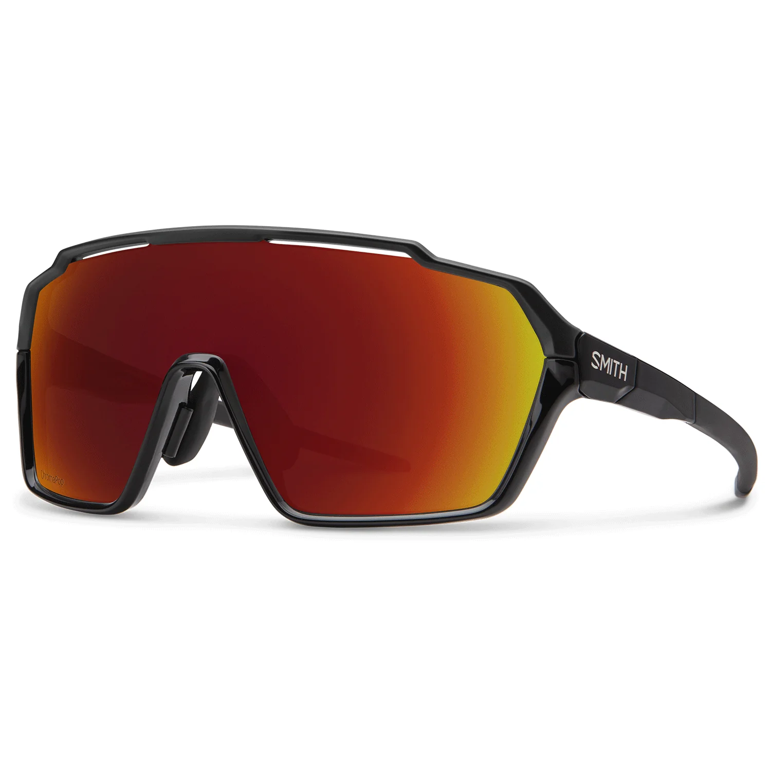 Smith Shift MAG Sunglasses Black/ChromaPop Red Mirror