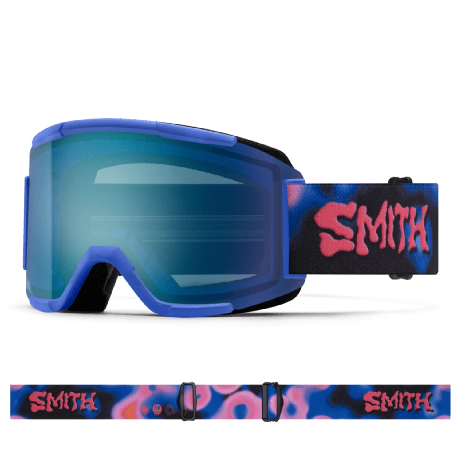 Smith Squad Goggles Supernova Vibes/ChromaPop Everyday Blue Mirror + Yellow
