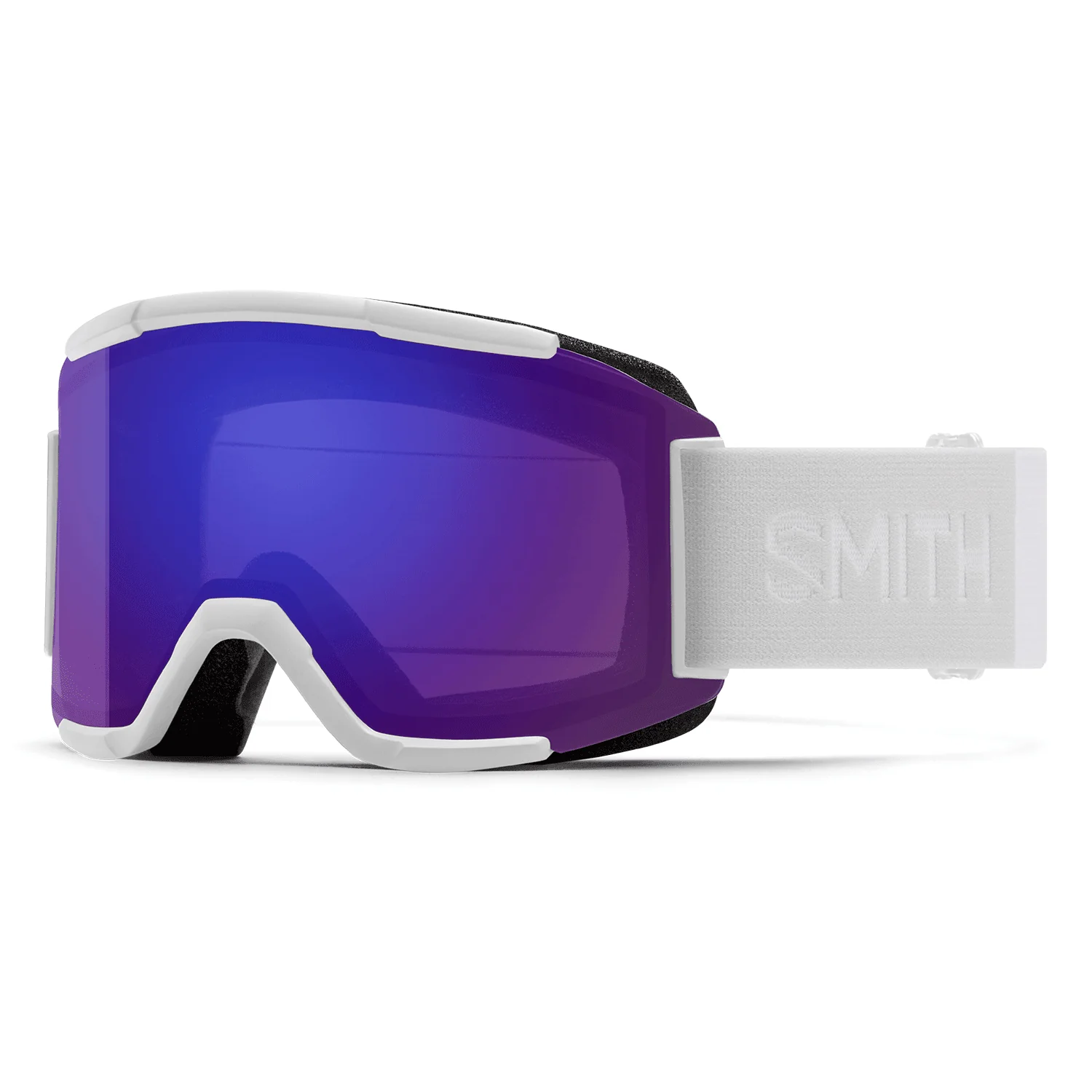 Smith Squad Goggles White Vapor/ChromaPop Everyday Violet Mirror + Clear