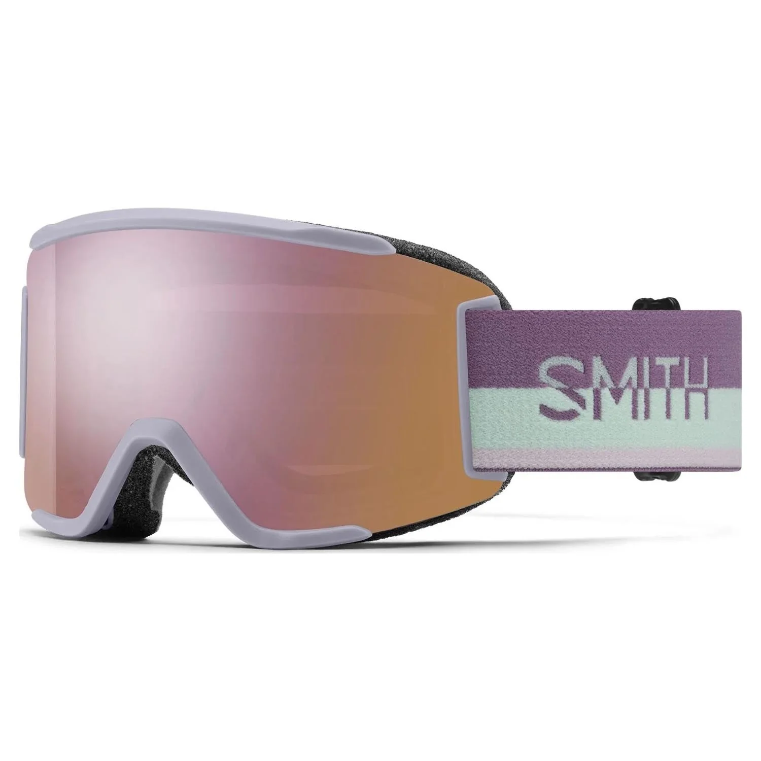Smith Squad S Goggles Lunar Fog Split/ChromaPop Everyday Rose Gold Mirror + Clear