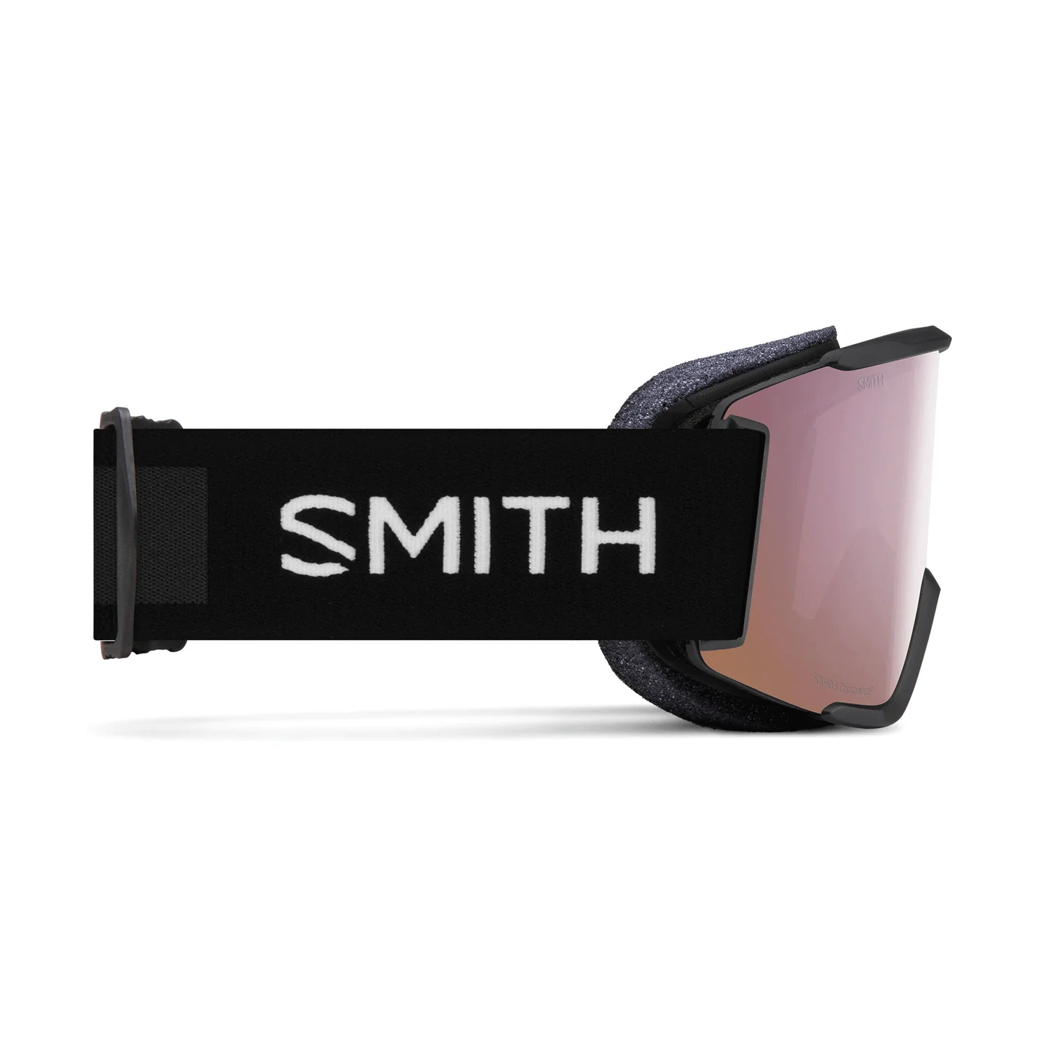 Smith Squad S Low Bridge Fit Goggles Black/ChromaPop Everyday Rose Gold Mirror + Clear - Image 3