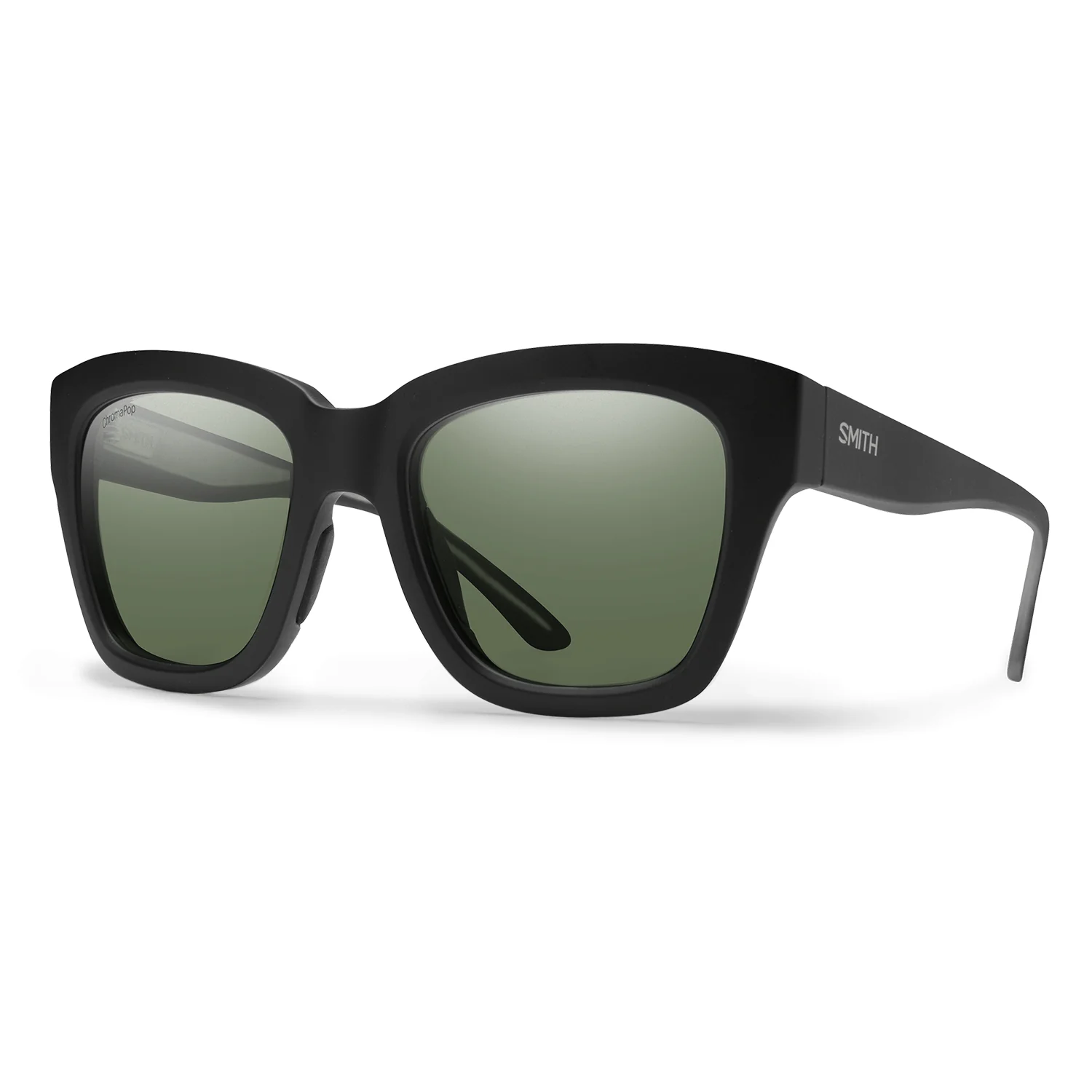 Smith Sway Sunglasses Matte Black/ChromaPop Polarized Gray Green