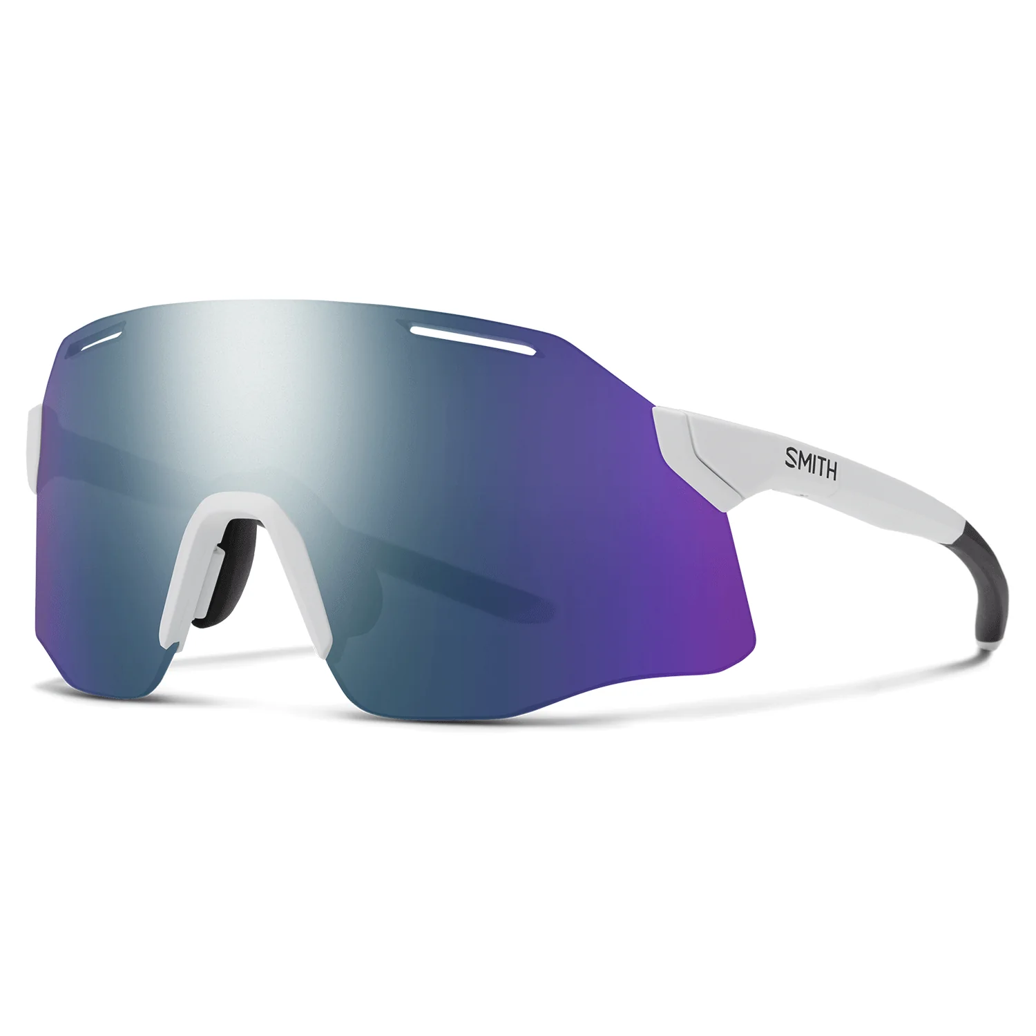 Smith Vert Sunglasses White/ChromaPop Violet Mirror + Clear