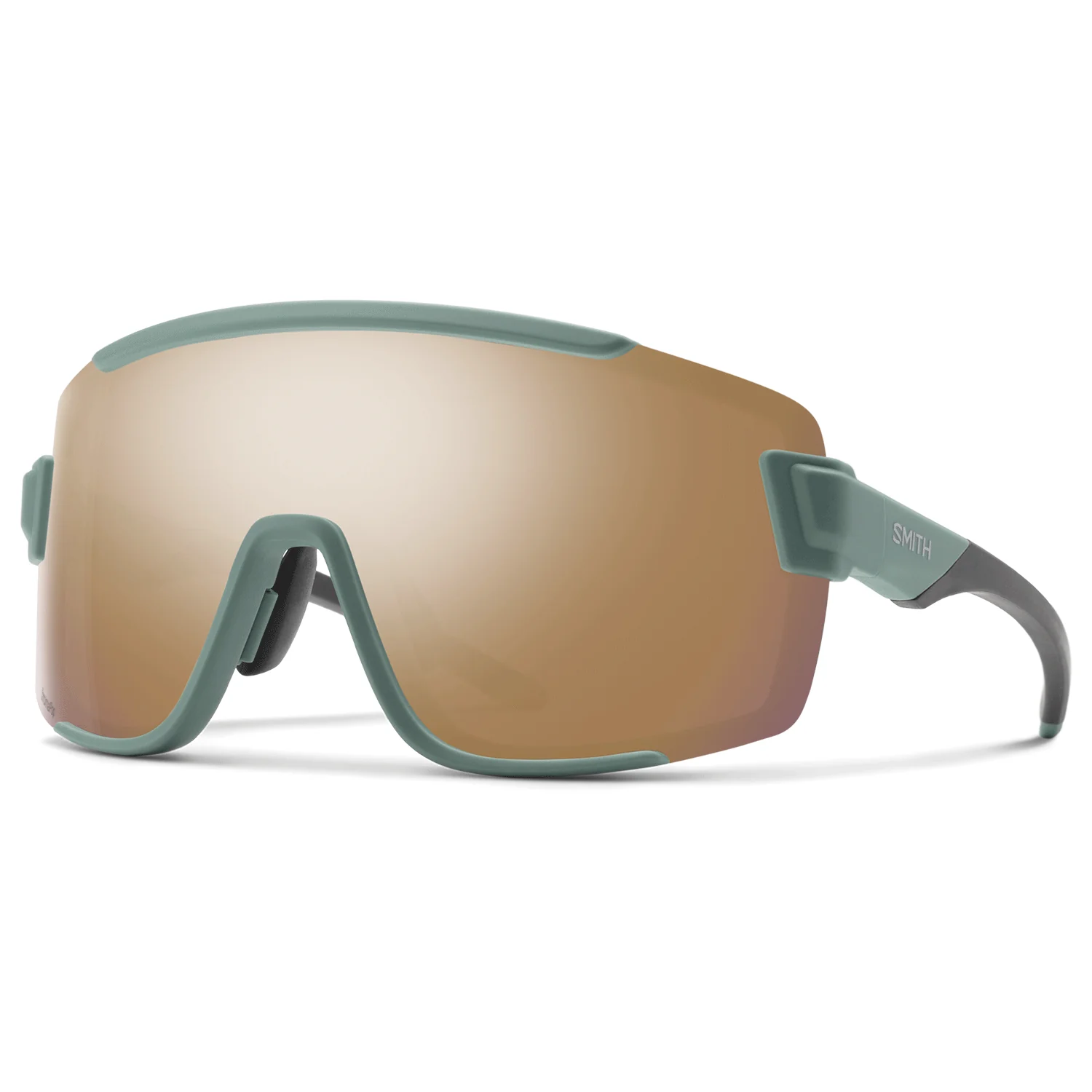 Smith Wildcat Sunglasses Matte Alpine Green/ChromaPop Rose Gold Mirror + Clear