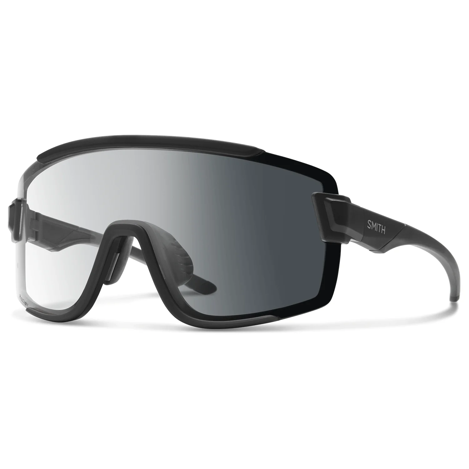 Smith Wildcat Sunglasses Matte Black/Photochromic Clear to Grey + Clear