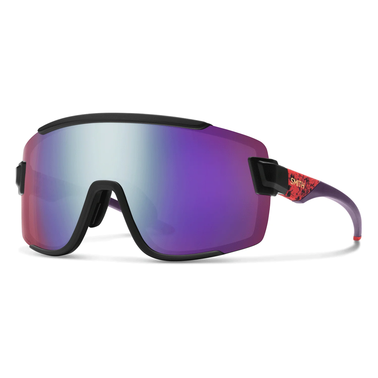 Smith Wildcat Sunglasses Matte Wild Child + ChromaPop Violet Mirror + Clear