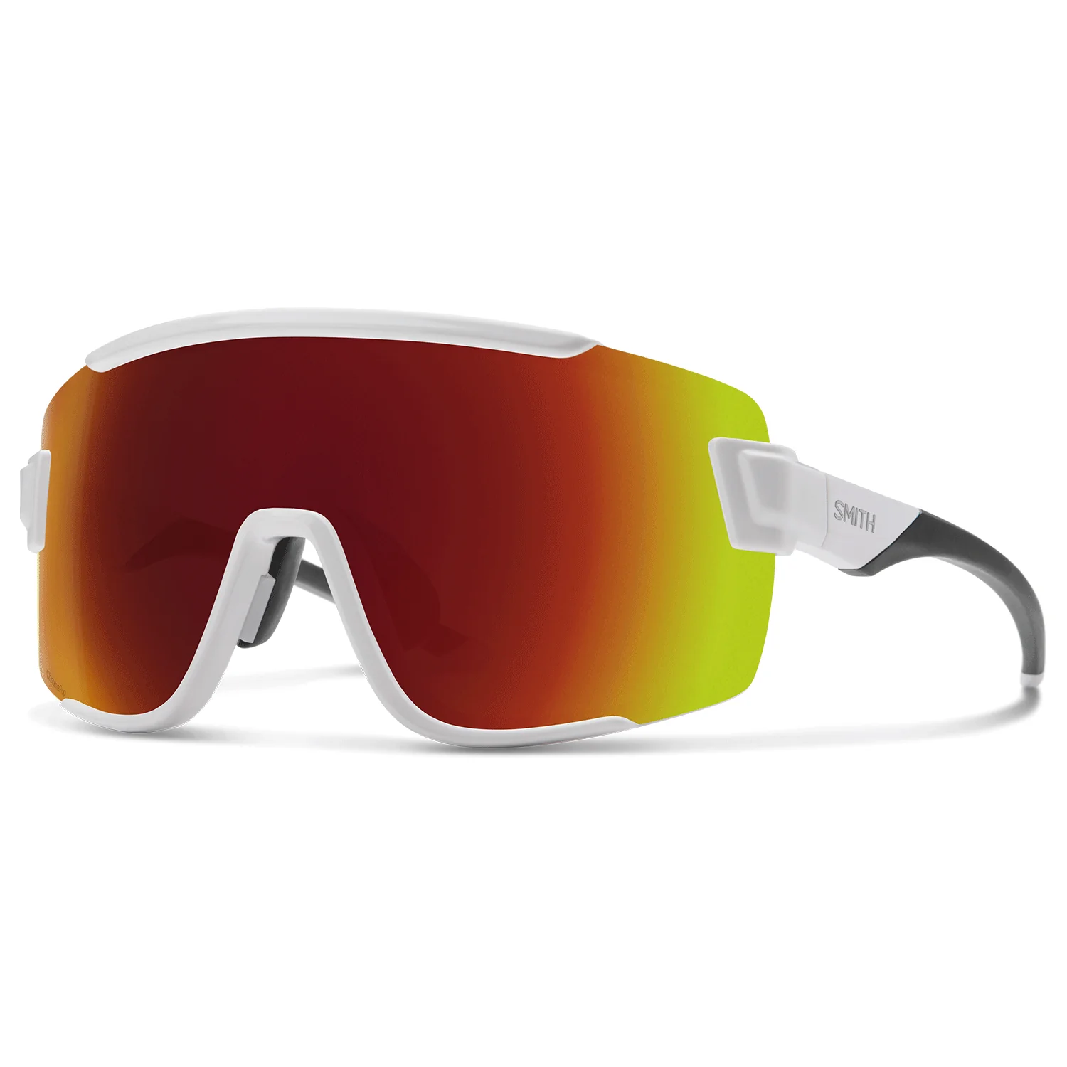 Smith Wildcat Sunglasses White/ChromaPop Red Mirror + Clear